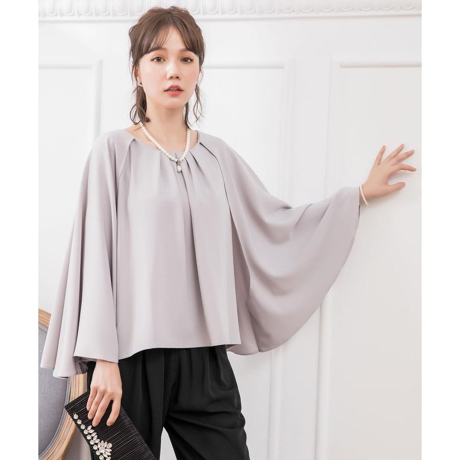 DRESS STAR（ドレススター） パンツドレス 結婚式 袖あり 大きいサイズ