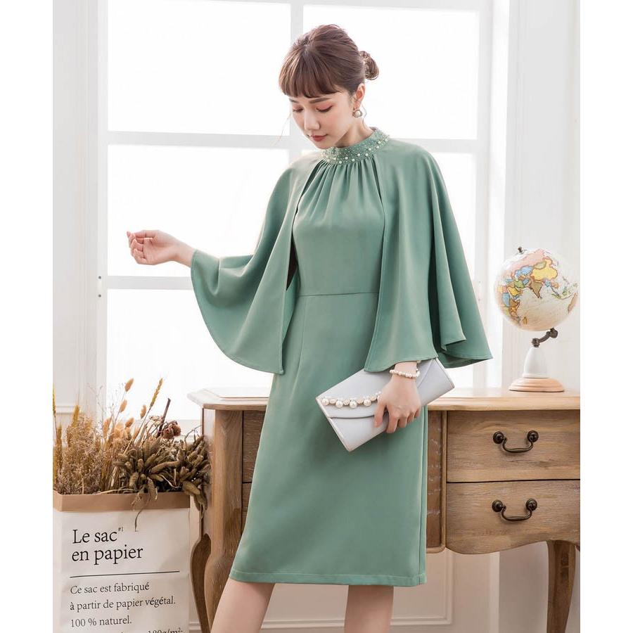 DRESS+ 結婚式 ワンピース 大きいサイズ 体型カバー パーティー