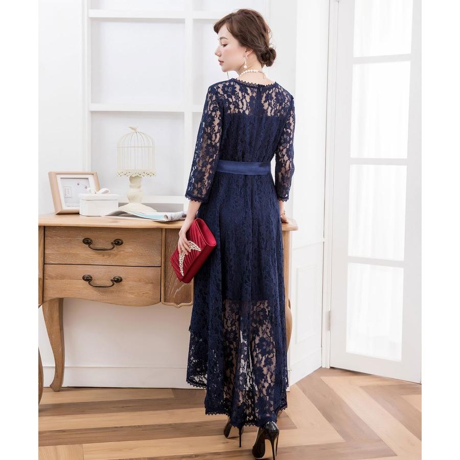 DRESS STARフィッシュテール レースワンピース パーティードレスXXL