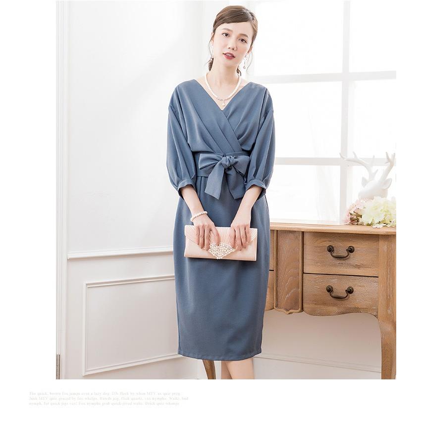 DRESS+（ドレスプラス） パーティードレス 大きいサイズ 結婚式 袖あり