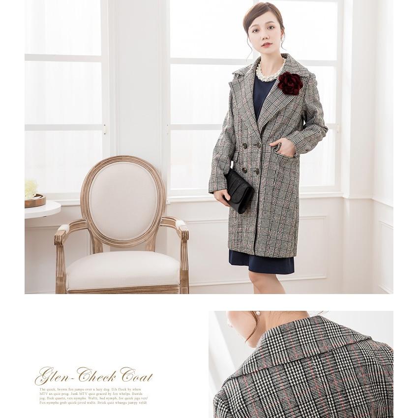 美品✨ローレンラルフローレン ロングチェスターコート ダブル グレンチェック M DRESS+（ドレスプラス） チェスターコート 大きいサイズ グレン