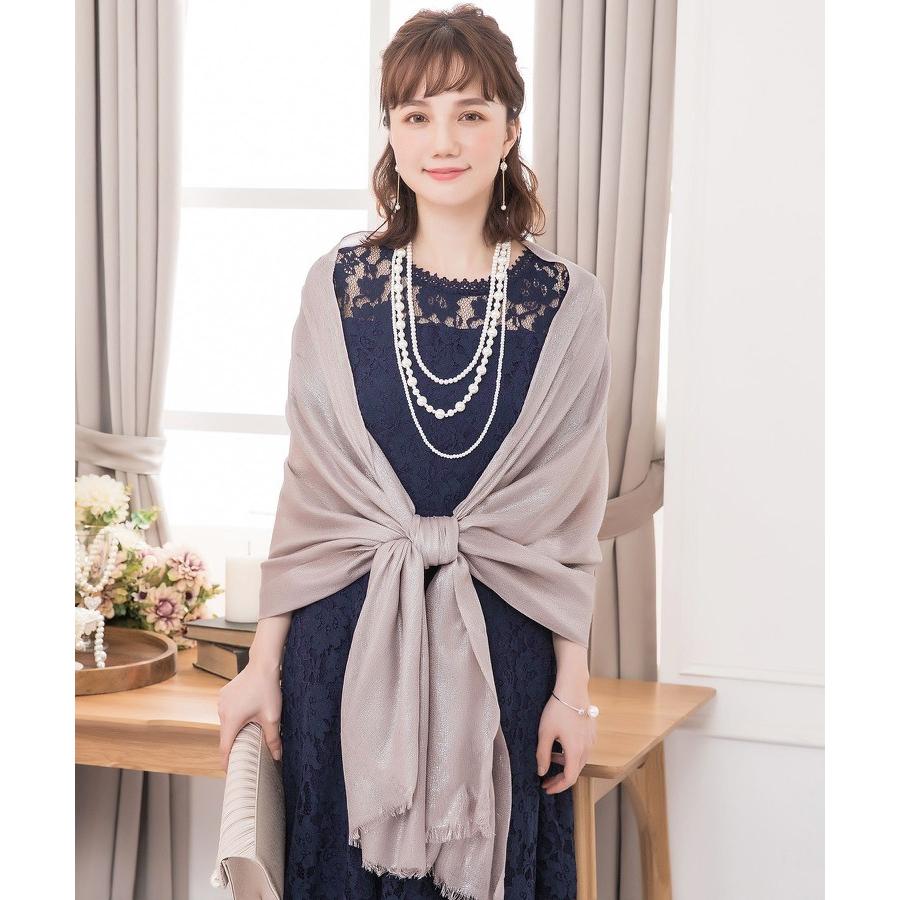 【ストール付き】結婚式ドレス/PetitMaison(プチメゾン)オールインワン パーティー 結婚式 ジャンプスーツ パンツドレス レース袖