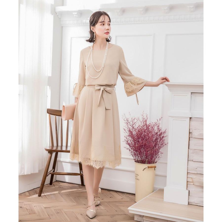 DRESS+（ドレスプラス） セットアップ レース スカート ブラウス 2点