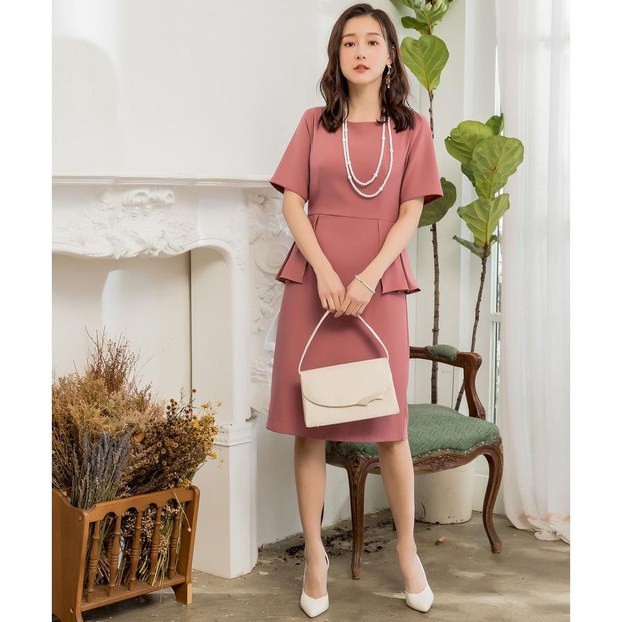 DRESS+（ドレスプラス） 結婚式 パーティードレス 大きいサイズ 袖あり