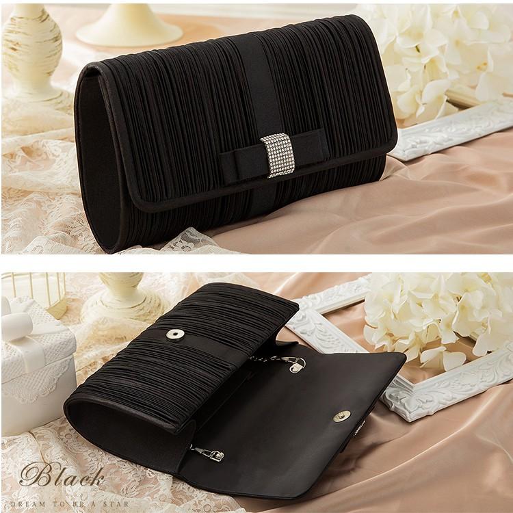 DRESS+（ドレスプラス） パーティーバッグ 大きめ シルバー クラッチ