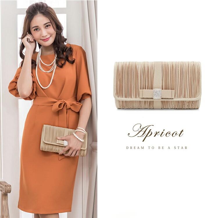 DRESS+（ドレスプラス） パーティーバッグ 大きめ シルバー クラッチ
