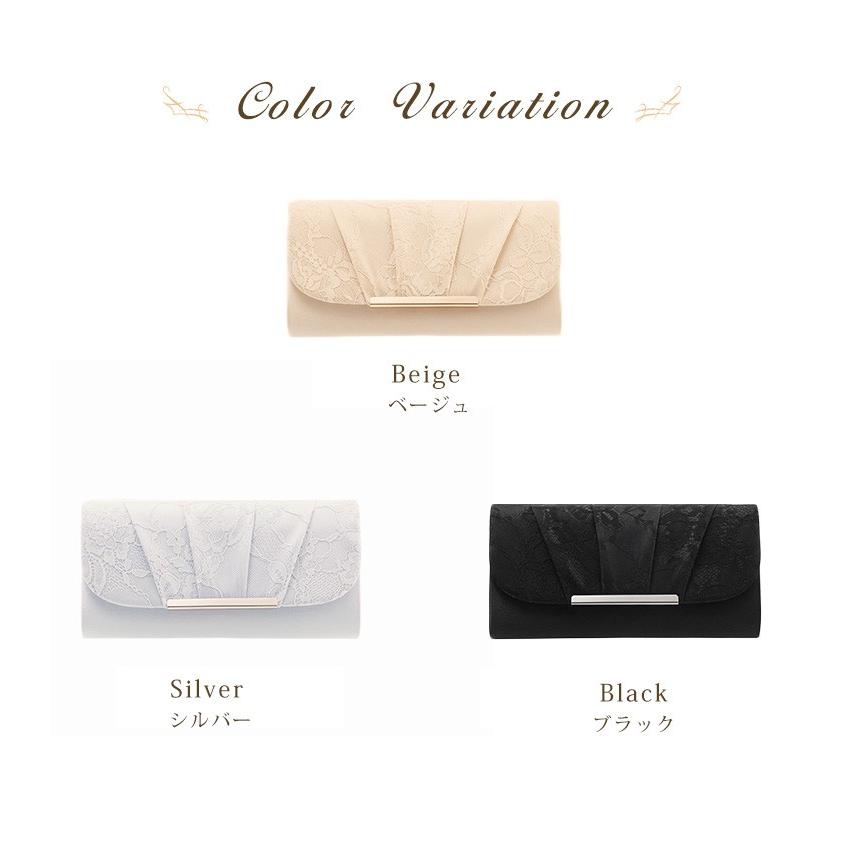 DRESS+（ドレスプラス） パーティーバッグ 大きめ シルバー クラッチ