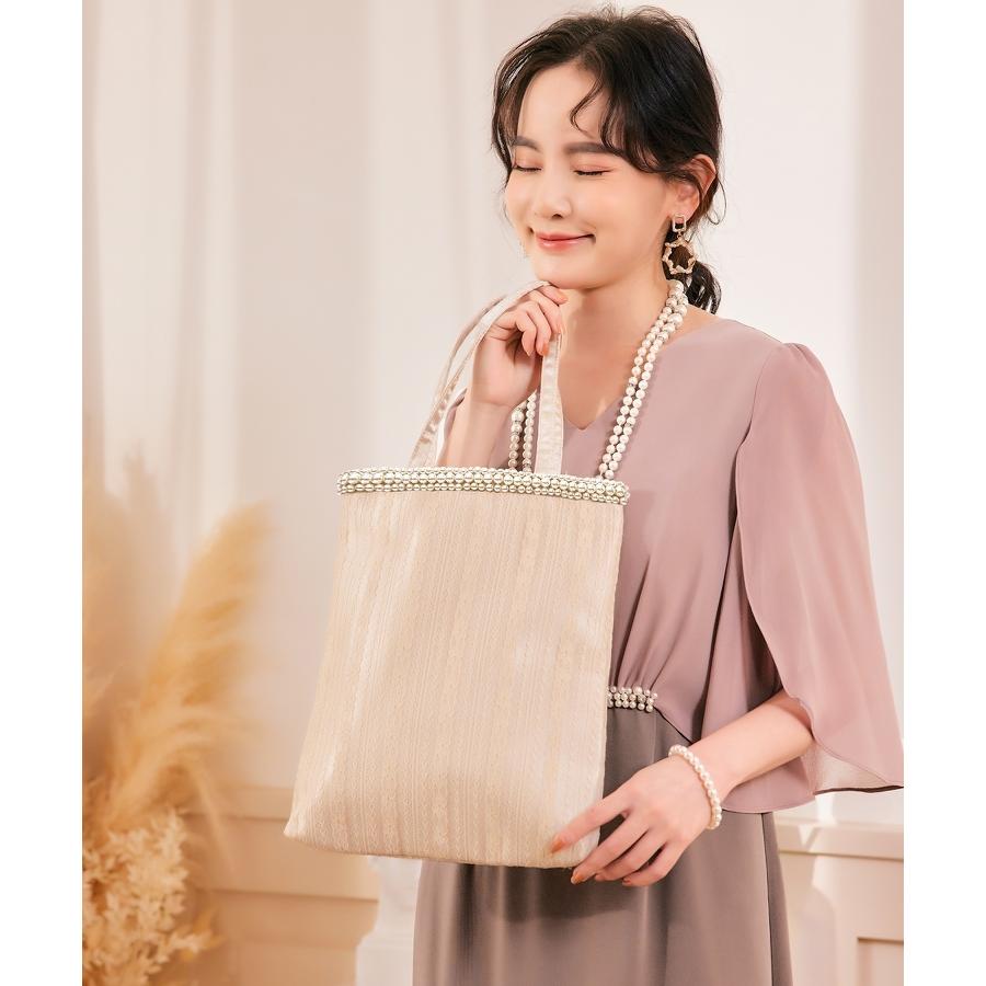 サテン ベージュ パーティーバッグ KOEISTORE パーティーバッグ レディース クラッチバッグ 大きめ