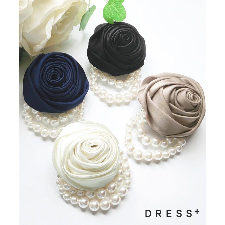 DRESS+（ドレスプラス） コサージュ 布コサージュ バラ 巻きバラ