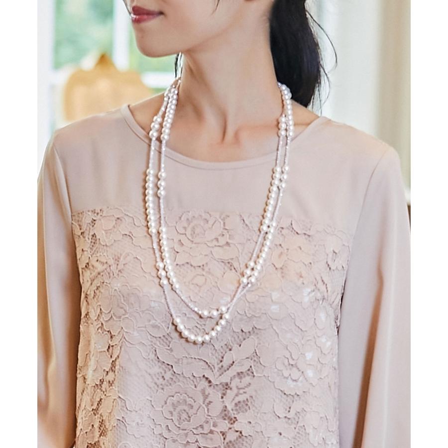 DRESS+（ドレスプラス） パールネックレス ネックレス レディース