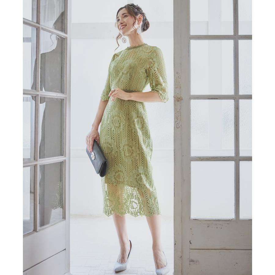 DRESS+ パーティードレス 結婚式 披露宴 二次会 ワンピース 袖 DRESS+ パーティードレス 結婚式 披露宴 二次会 ワンピース 袖