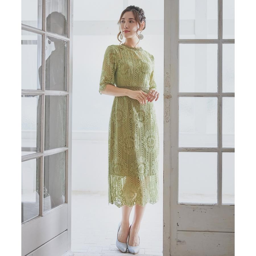 DRESS+ パーティードレス 結婚式 披露宴 二次会 ワンピース 袖 DRESS+ パーティードレス 結婚式 披露宴 二次会 ワンピース 袖