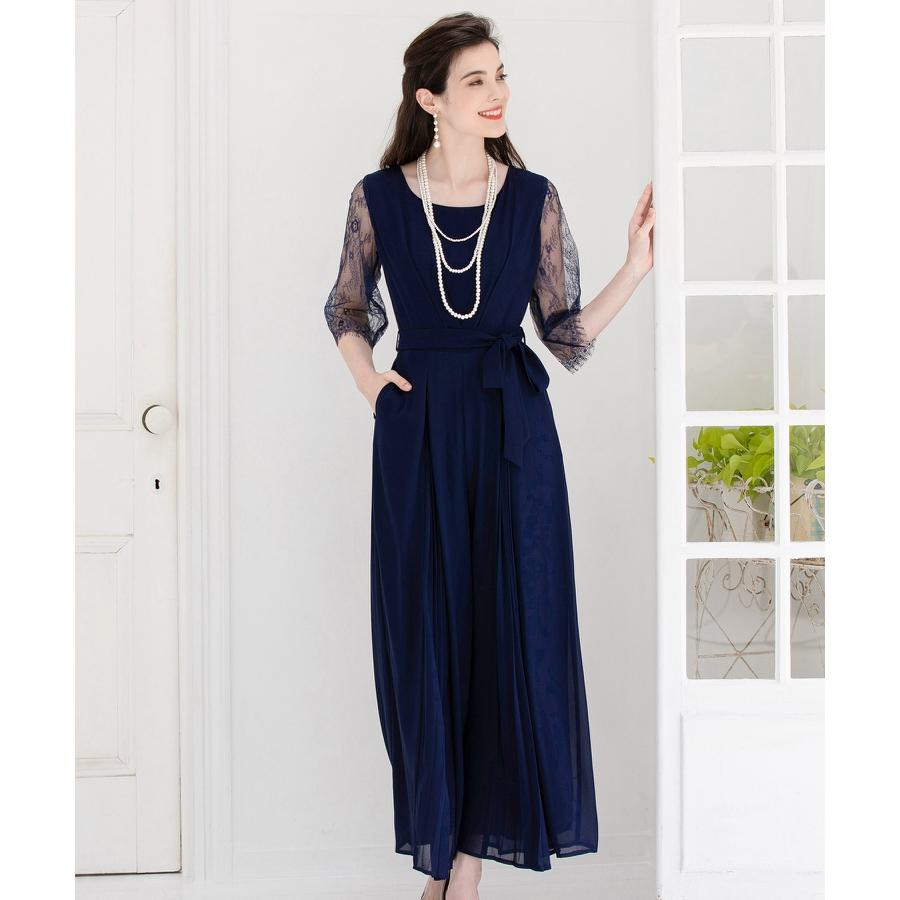 パーティードレス ジャンプスーツ パンツドレス 結婚式 披露宴