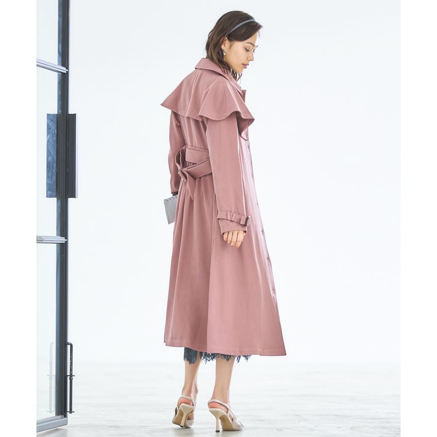 DRESS+ トレンチコート レディース ロングコート 膝下丈 2way 春 DRESS+ トレンチコート レディース ロングコート 膝下丈 2way 春