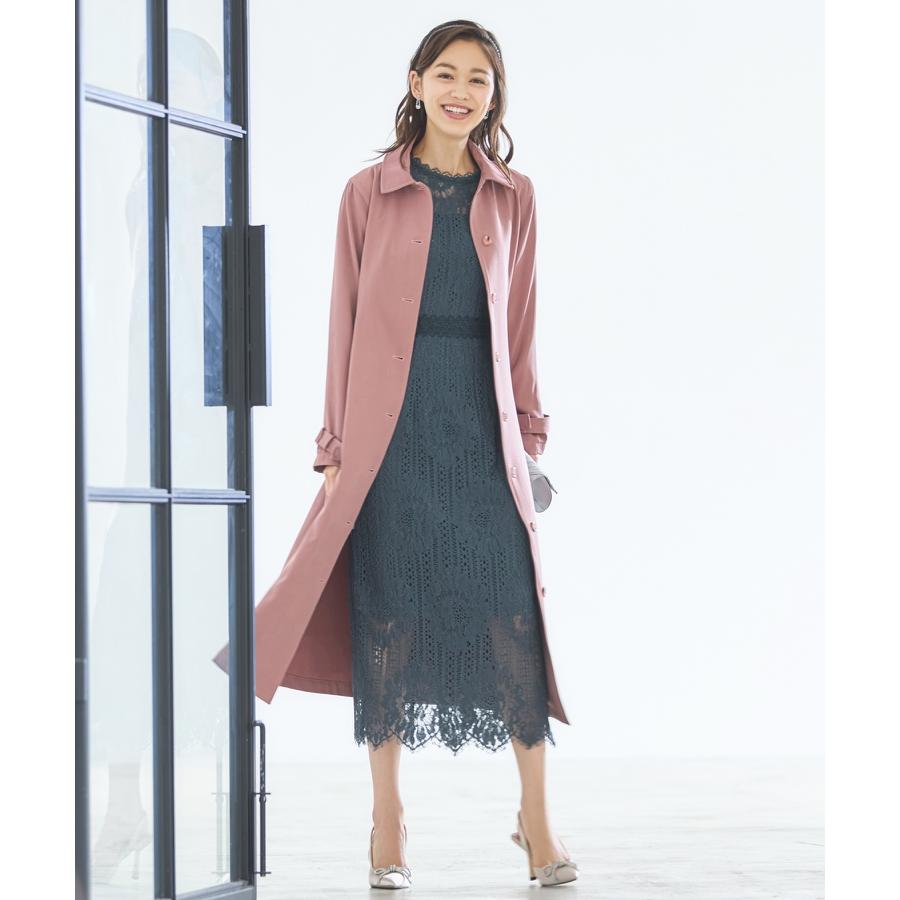 DRESS+ トレンチコート レディース ロングコート 膝下丈 2way 春 DRESS+ トレンチコート レディース ロングコート 膝下丈 2way 春