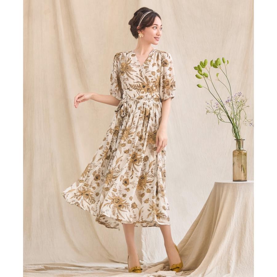 DRESS+ ワンピース Aライン フレアワンピース 春 夏 花柄 DRESS+ ワンピース Aライン フレアワンピース 春 夏 花柄