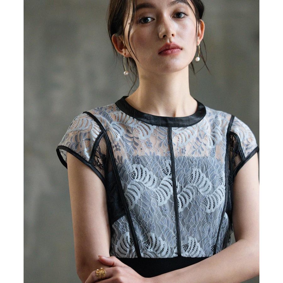 DRESS+ 総レースワンピース ドレス フレアワンピース ロング丈 DRESS+ 総レースワンピース ドレス フレアワンピース ロング丈