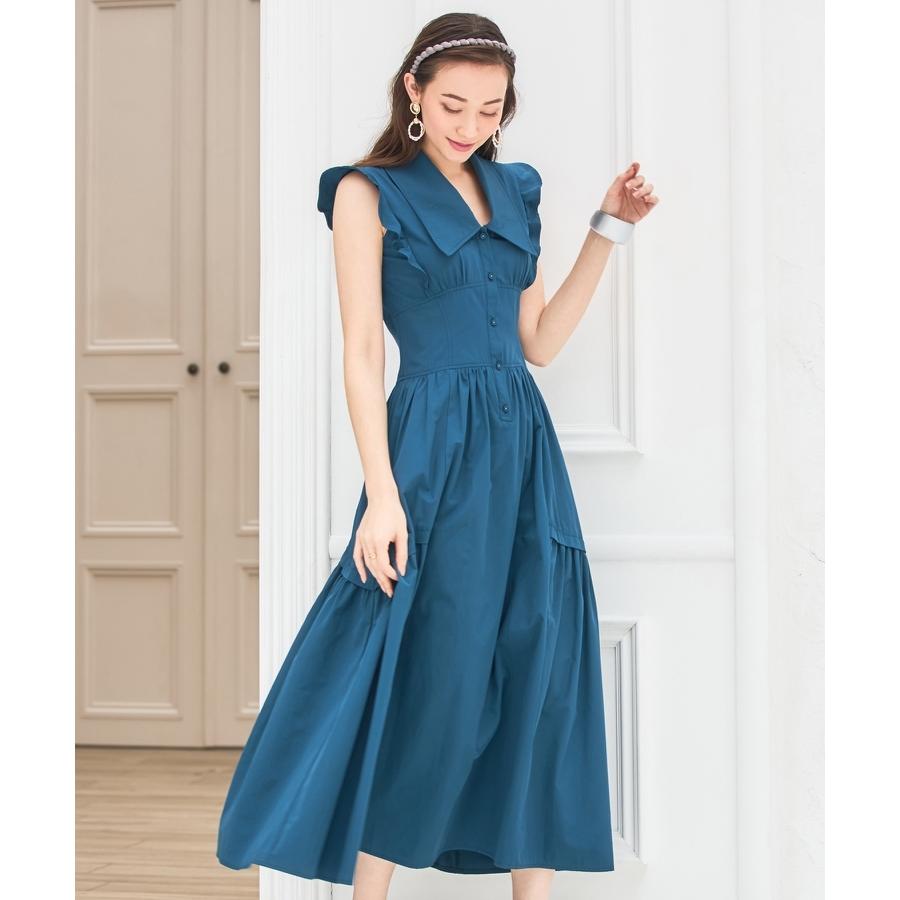 DRESS+（ドレスプラス） ワンピース ノースリーブワンピース フレア