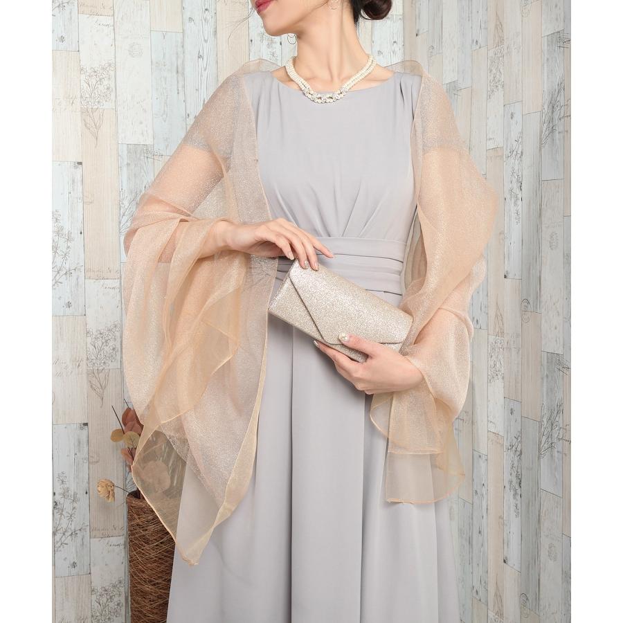 DRESS+ パーティー ストール ショール シルク シルクブレンド