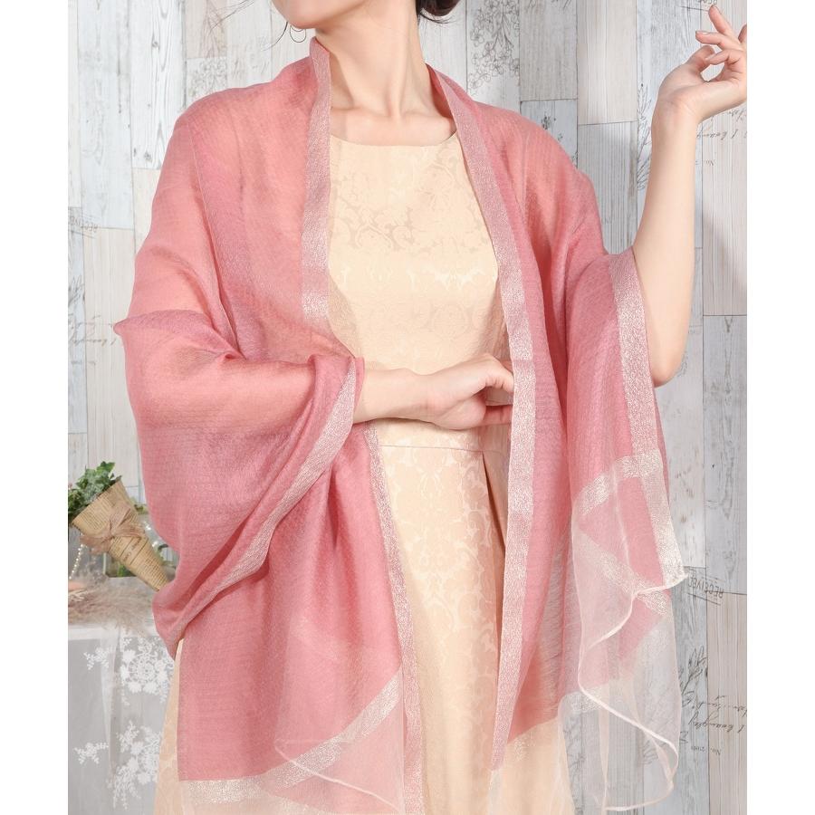 DRESS+ パーティー ストール ショール ラメ入り 薄手 シフォン DRESS+ パーティー ストール ショール ラメ入り 薄手 シフォン