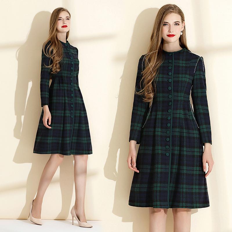 送料無料 ワンピース レディース 秋冬用 長袖 着痩せ 厚い M 2xl 結婚式 レトロワンピース ロカビリー Aライン 通勤 Dt Dresstell 通販 Yahoo ショッピング