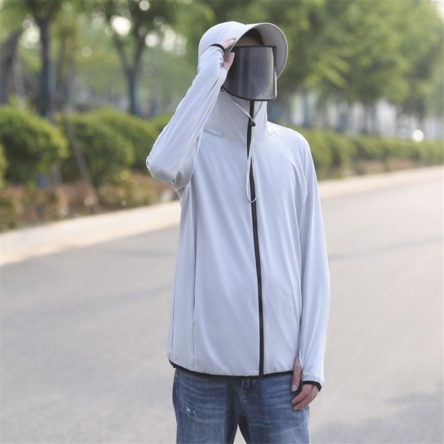 メンズ パーカー 長袖 フード付き Uvカット 日焼け止め ジャケット 接触冷感 吸汗速乾 ジップパーカー メンズ アウトドア 夏用 夏物 Dtp Dresstell 通販 Yahoo ショッピング