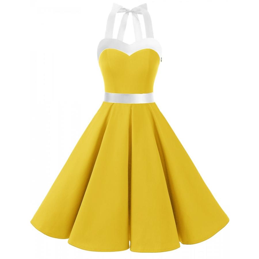 Dresstell ドレステル ワンピース スイングワンピース レトロ ホルター Aライン ロカビリーワンピース 結婚式 パーティー 膝丈 多彩 ベルト付き Dtc 1p Dresstell 通販 Yahoo ショッピング