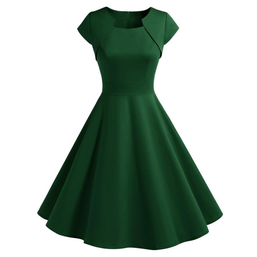 Dresstell ドレステル ワンピース キャップ袖 50年代 Aライン 結婚式 フォーマルワンピース 膝丈 レディース Dthr011p Dresstell 通販 Yahoo ショッピング