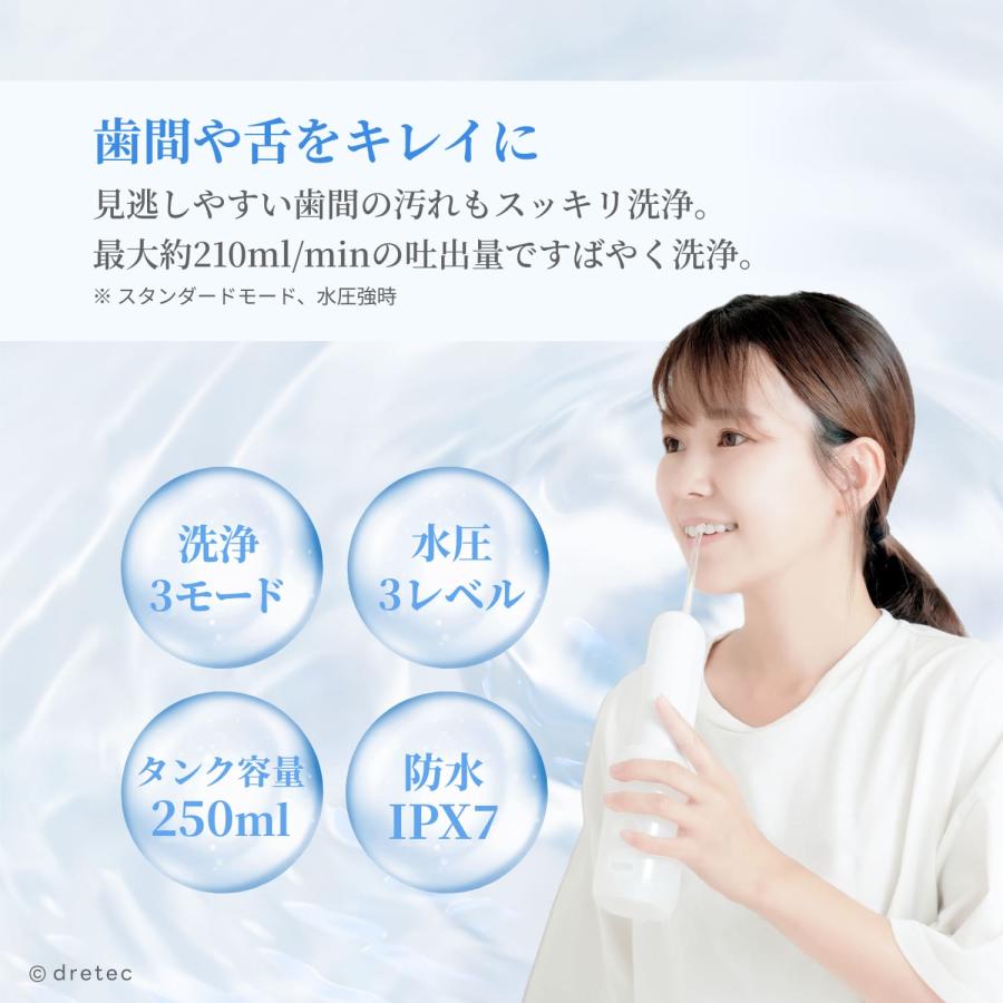 ドリテック 公式 口腔洗浄器 「ジェットクリーン グリフィ」 ジェット