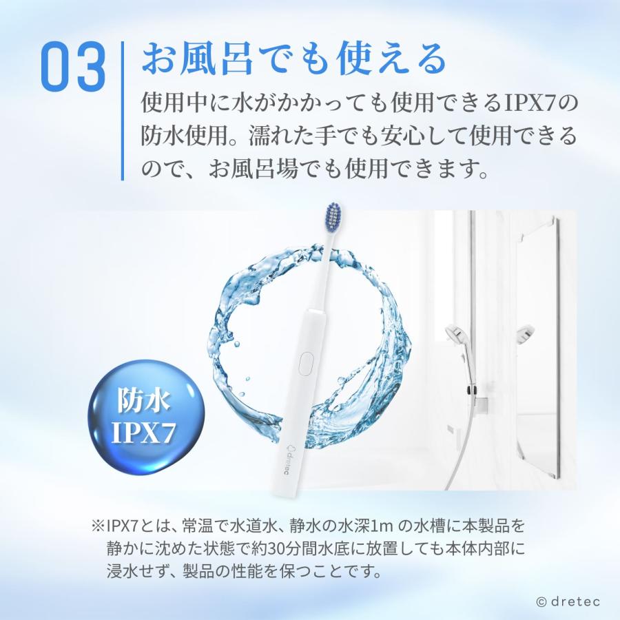 ドリテック 音波式電動歯ブラシ「ドクター・ソニック ライト」 約