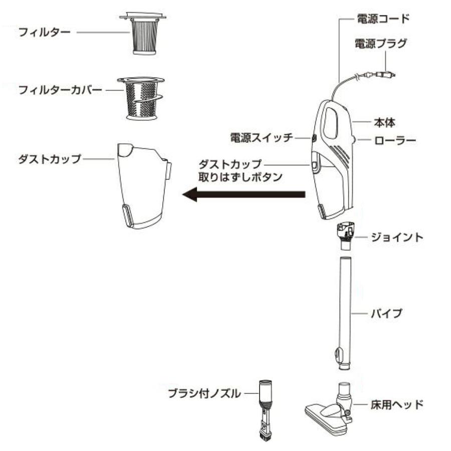 ドリテック 公式 サイクロンクリーナ 掃除機 VC-303専用 部品
