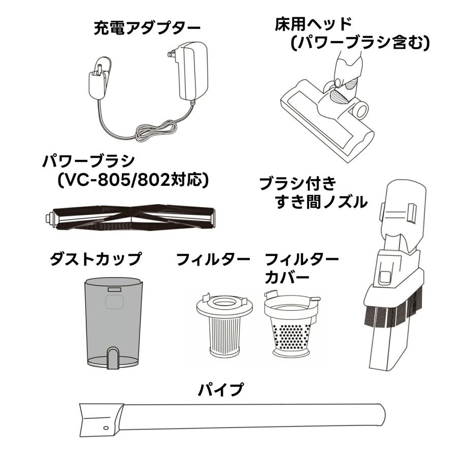 ドリテック 公式 サイクロンクリーナー 掃除機 VC-805専用 部品 