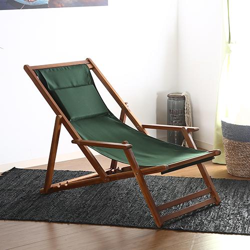 デッキチェア ガーデンチェア グリーン 木製チェア 折りたたみ アウトドア サマーベッド キャンプ ドレヴァース Yahoo 店 通販 Yahoo ショッピング