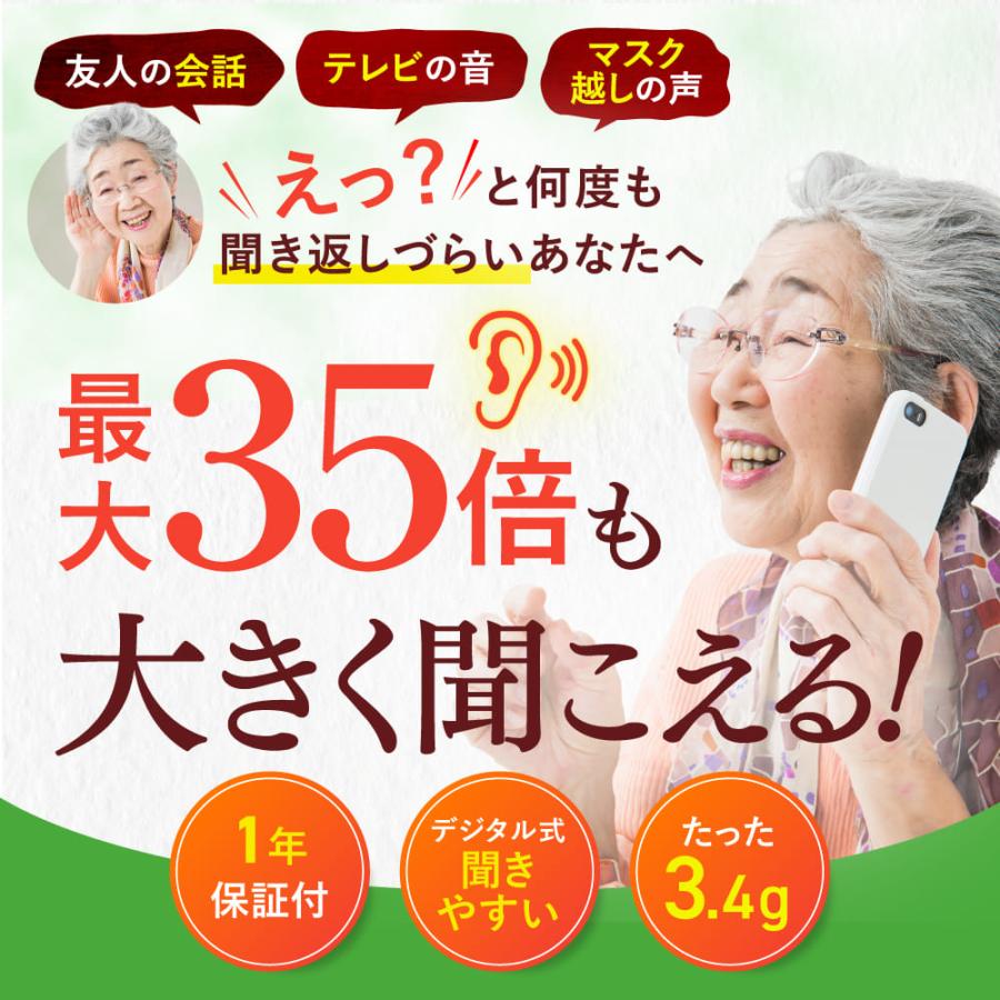 ミミクリアプラス(耳穴式)  正規品 集音器 1年保証 高齢者 使いやすい 充電式 ワイヤレス 高齢者用 耳掛けタイプ 耳掛け式 補聴器ではありません |  | 01