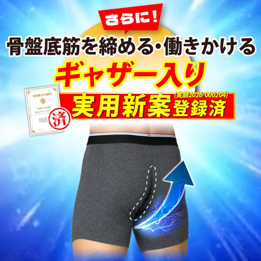 モレナクリーン 150ml吸収  尿漏れパンツ 日本製防水布 男性用 軽失禁パンツ 尿もれパンツ ちょい漏れ メンズ トランクス 実用新案 消臭抗菌 送料無料 |  | 16