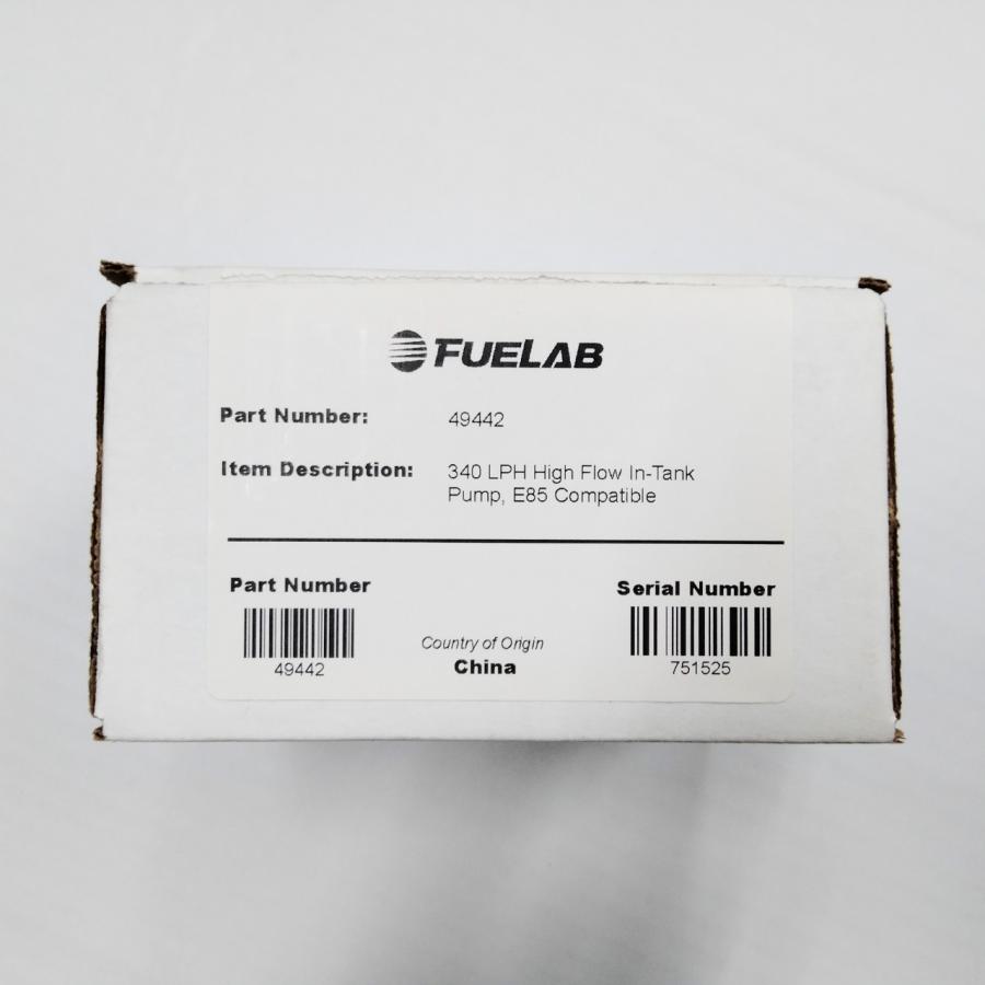FUELAB インタンク式燃料ポンプ 340lph (E85対応)社外 汎用品 FUELAB インタンク式燃料ポンプ 340lph (E85対応)社外 汎用品
