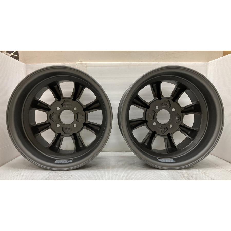 【在庫あり即納】RS Watanabe A TYPE 14×6.5J+9.5 4H-100 ブラック/14インチ ワタナベ アルミホイール 2本｜driftnowjapan｜03