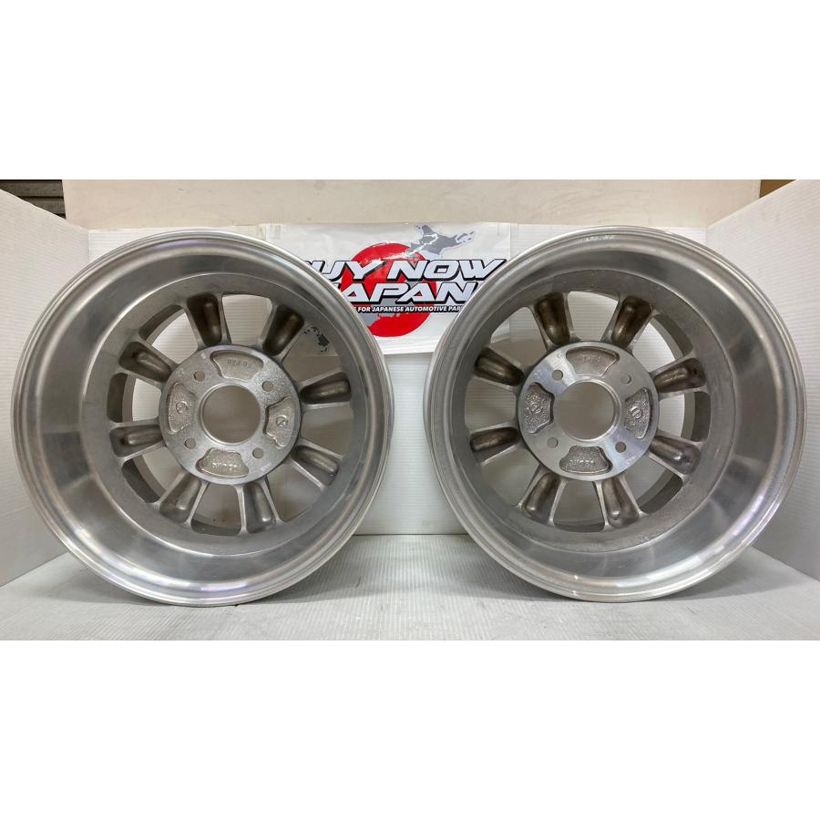 【在庫あり即納】RS Watanabe R TYPE 14×9.5J-25 4H-114.3 地肌シルバー(廃盤色) 14インチ ワタナベ アルミホイール 2本｜driftnowjapan｜04