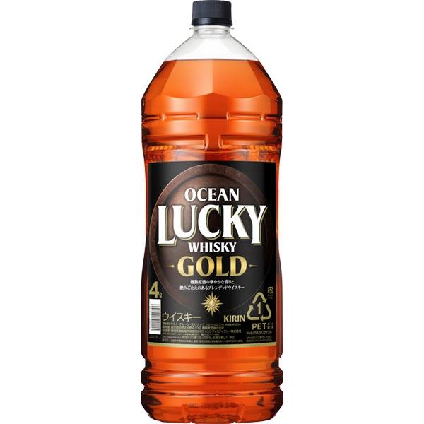 キリン オーシャンラッキー ゴールド 4Lペット (国産ウイスキー) (ブレンデッド)｜drikin｜02