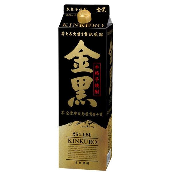 アサヒ 金黒 (きんくろ) 本格芋焼酎 25% 1.8Lパック x 6本ケース販売 (焼酎乙類)｜drikin｜05