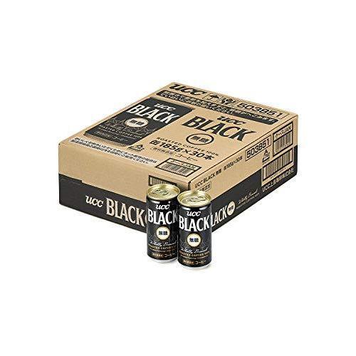 UCC ブラックコーヒー無糖 缶 185g×30本×(2ケース) : ドリンク