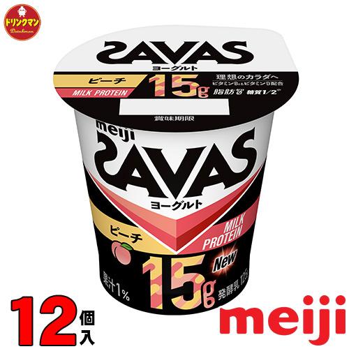 明治（meiji） ザバス SAVAS MILK PROTEIN ヨーグルト 脂肪0 ピーチ