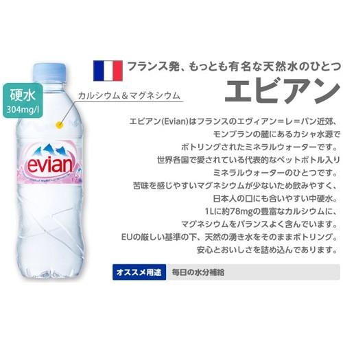 エビアン ミネラルウォーター 500ml 48本 『送料無料』※北海道・沖縄・離島を除く｜drinkmarchais｜02