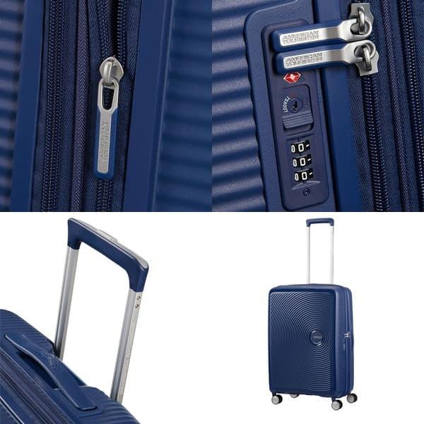 スーツケース Mサイズ 71-81L サムソナイト アメリカンツーリスター サウンドボックス Samsonite ミッドナイトネイビー『送料無料（一部地域除く）』 Samsonite（サムソナイト） 『並行輸入品』 スーツケース Mサイズ 71