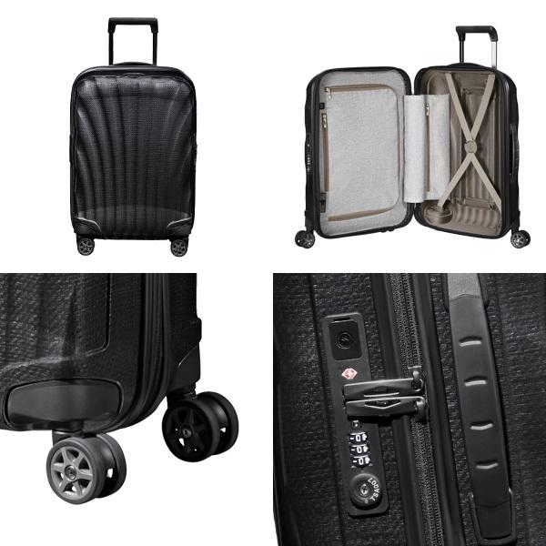 サムソナイト C-LITE シーライト スピナー 55cm コスモライト EXP ブラック Samsonite C-lite Spinner 134679-1041 スーツケース｜drinkmarchais｜02