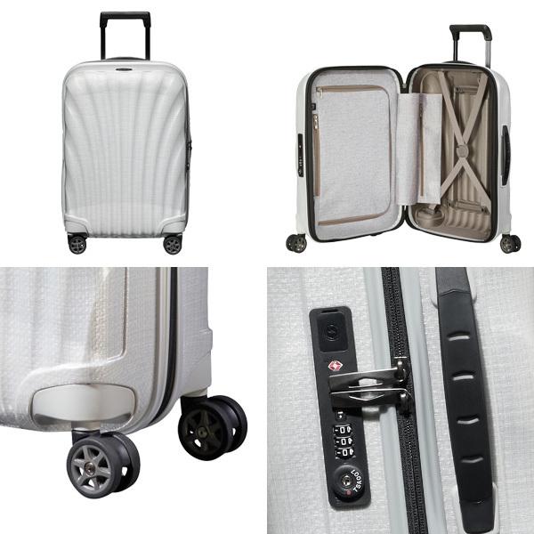 サムソナイト C-LITE シーライト スピナー 55cm コスモライト EXP オフホワイト Samsonite C-lite Spinner 134679-1627 スーツケース｜drinkmarchais｜02