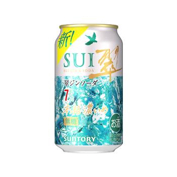 サントリー 翠 SUI ジンソーダ 本格濃いめ 7% 350ml 1ケース24本セット