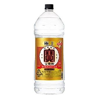 甲類焼酎 宝 極上 25度 4L 1ケース（4本入） 宝酒造株式会社