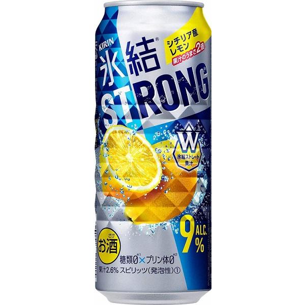 氷結 ストロング　シチリア産レモン　糖類ゼロ　500ml １ケース24本 キリンビール｜drinksenmonten