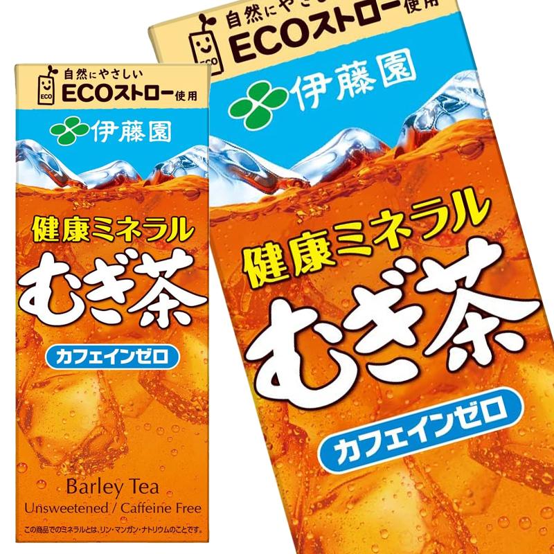 伊藤園 健康ミネラルむぎ茶 250ml紙パック 24本 賞味期限 3ヶ月以上